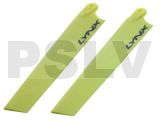  LX61054 - Lynx Plastic Main Blade 105 mm - MCPX - Yellow Neon 